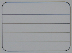 収納商品名5段ステッカー（無地）